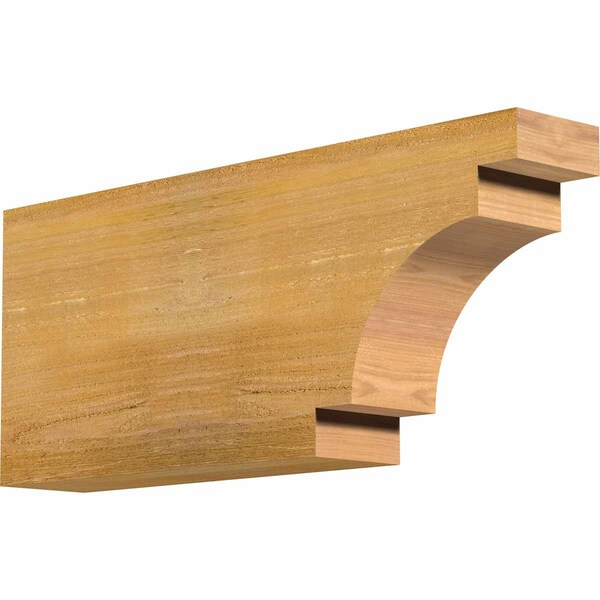 Ekena Millwork Mediterranean Rough Sawn Rafter Tail, Western Red Cedar, 4"W x 10"H x 24"L RFT04X10X24MED00RWR - main